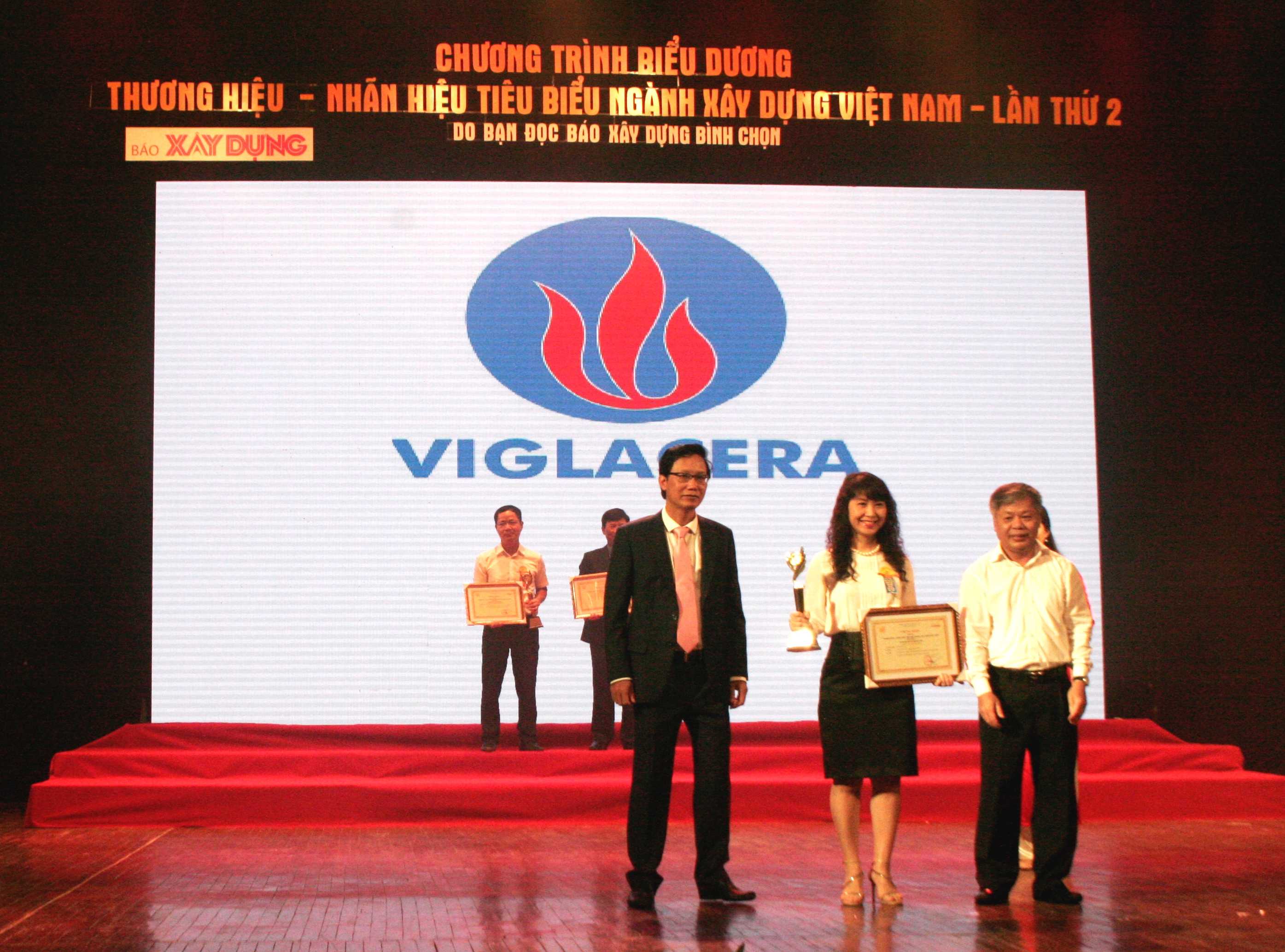 Viglacera được vinh danh - Nhãn hiệu tiêu biểu ngành Xây dựng năm 2017